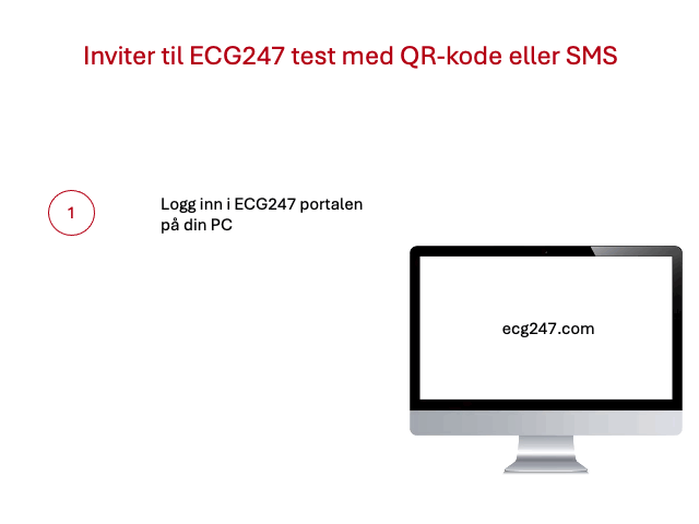 Inviter med QR-kode eller SMS (animert)