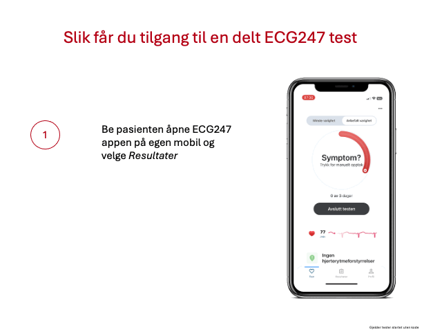 Slik får du tilgang til en delt test (animert)
